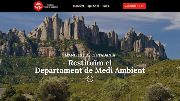 campanya restituim el departament de medi ambient world nature 2024